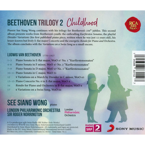 <b>Wong, See Siang & London Philharmonic Or</b>, Beethoven Trilogy 2: Childhood – CD
