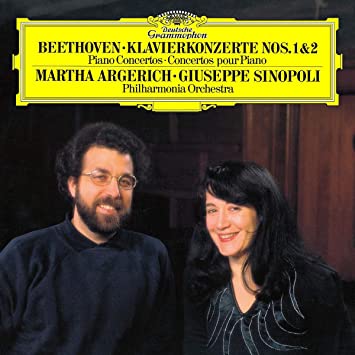 <b>Martha Argerich, Philharmonia Orchestra London, Giuseppe Sinopoli</b>, Beethoven: Piano Concertos Nos. 1 & 2 – Vinil