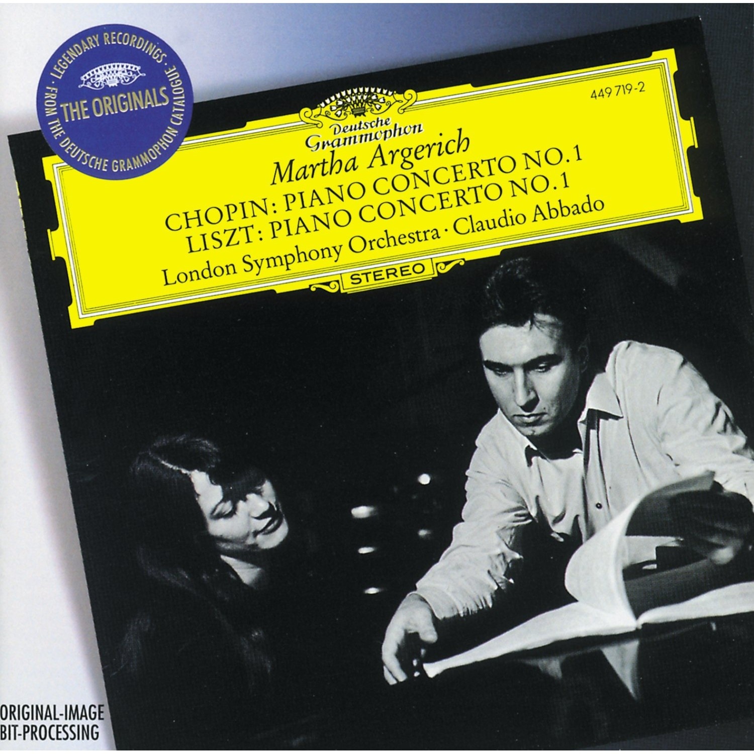 <b>Martha Argerich, Orchestra London Symphony Orchestra, Conductor Claudio Abbado</b>, Chopin: Piano Concerto No.1 / Liszt: Piano Concerto No.1 – CD